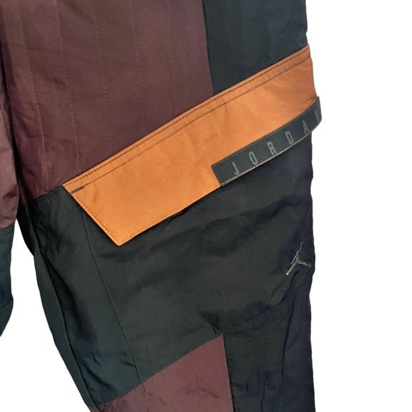 NEW Nike Jordan Womens Pants Medium Brown Black Nylon Utility DJ2731 203 loose f - Picture 5 of 9